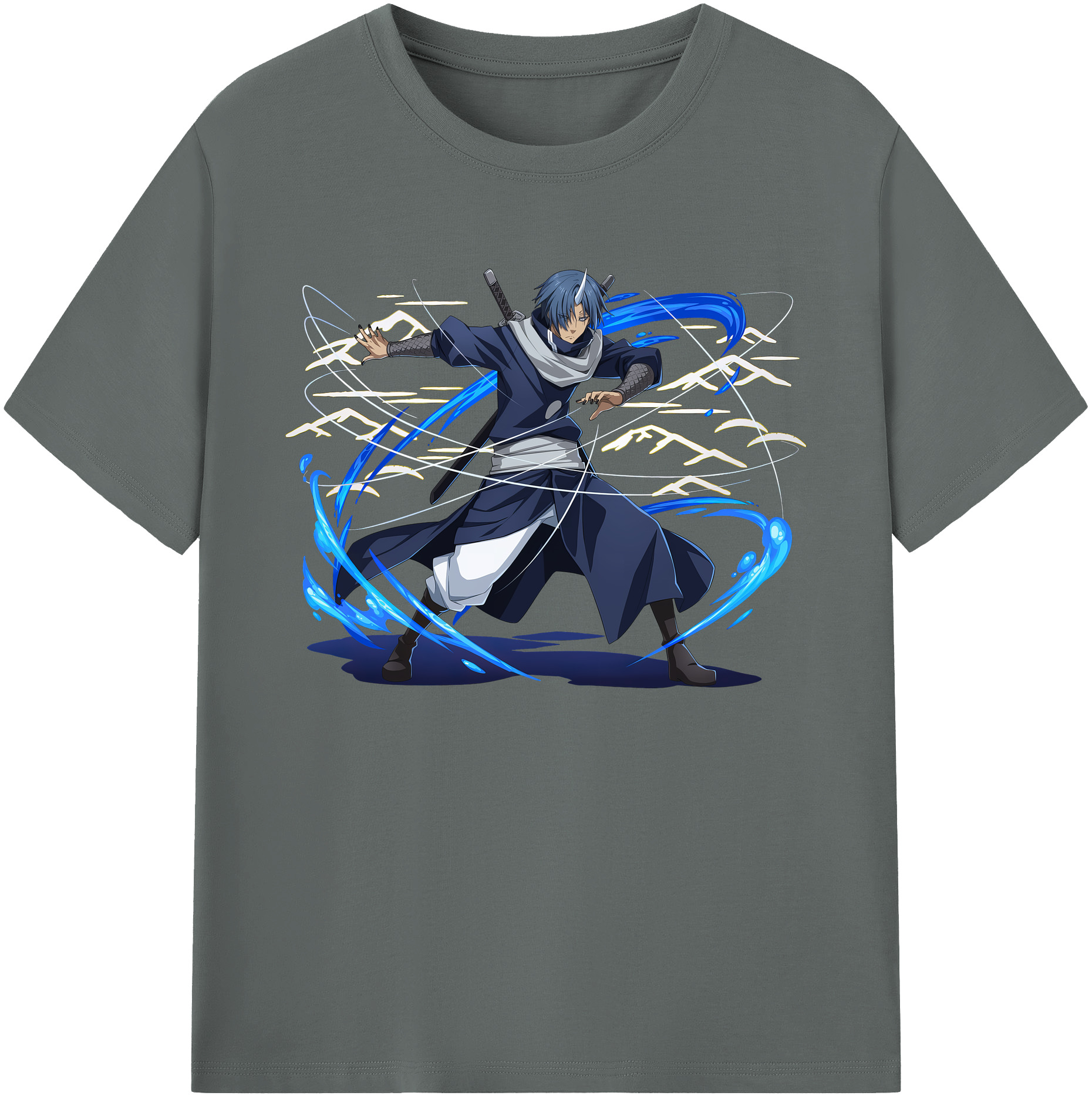 （画像用） 転スラ Regarding Reincarnated to Slime 綿100％ メンズ半袖Tシャツ｜肌触りやわらか＆通気性